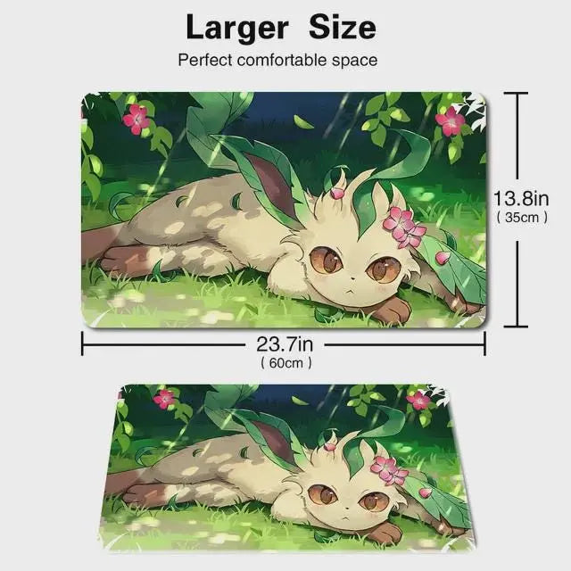 789985 - Board Game Pokemon Leafeon Playmat Games Mousepad Play Mat of TCG Effenfine