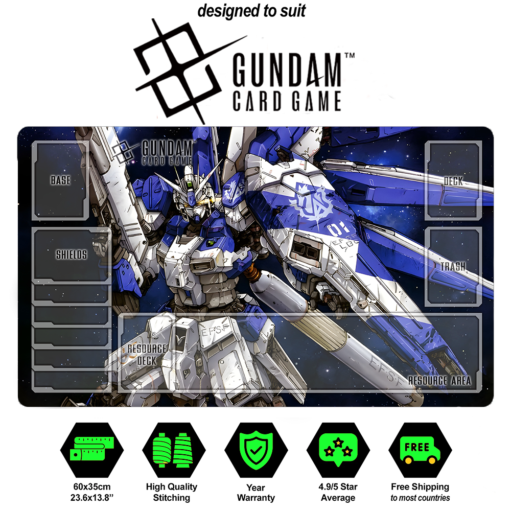 Gundam TCG Playmat RX 93 Hi Nu Alternate Art Beta Playmat Custom