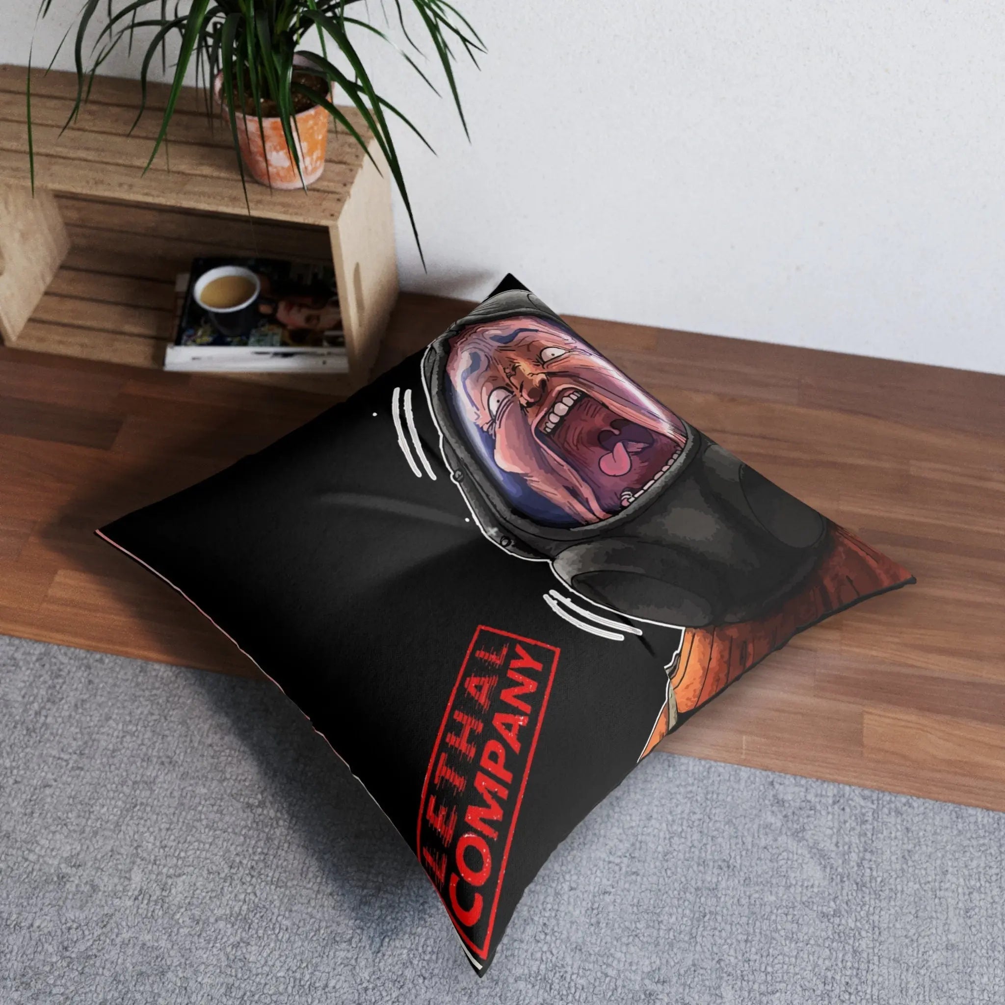 Lethal Company Game - Throw Pillow Prop - Company Asset Effenfine