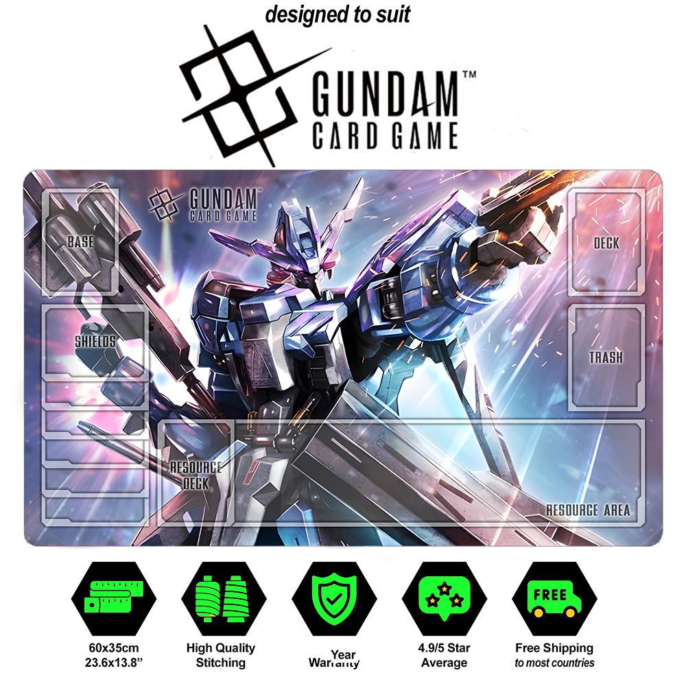 Gundam TCG Playmat ASW-G-XX Gundam Vidar Alternate Art Beta Playmat Custom