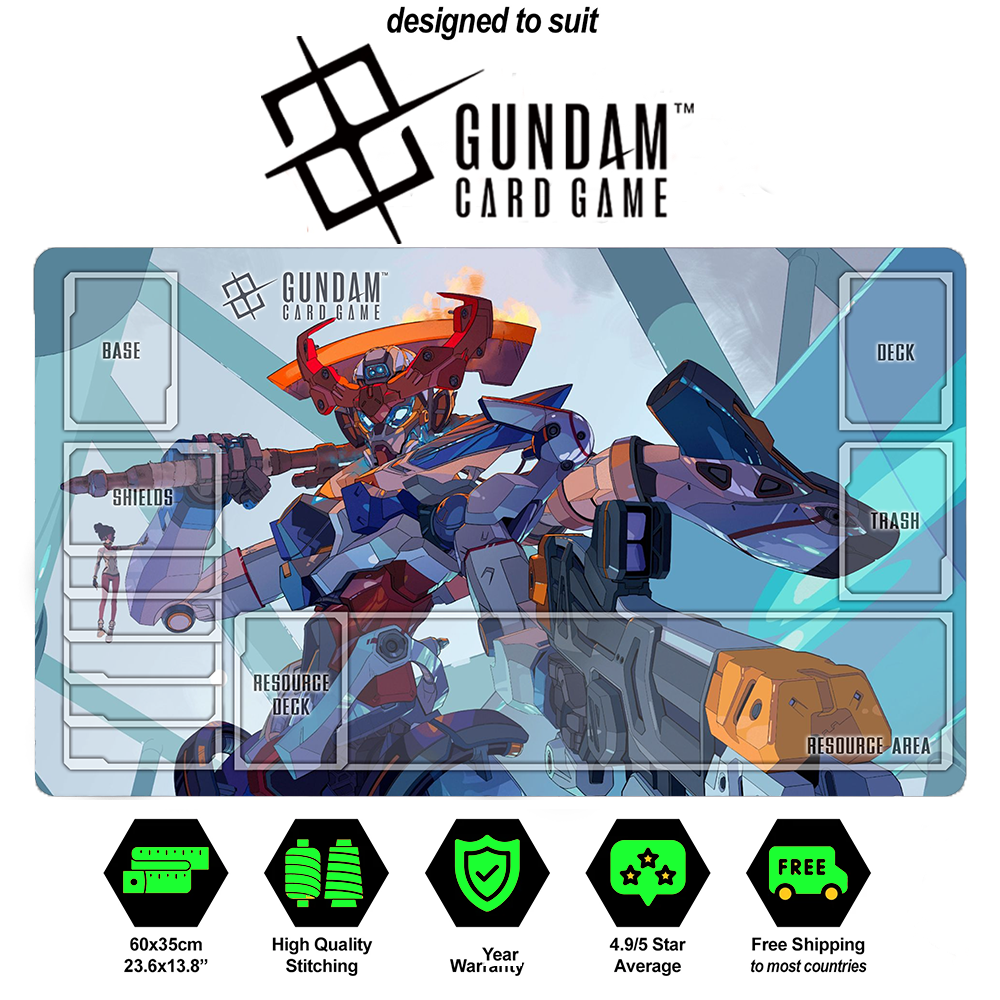 Gundam TCG quux Gundam Alternate Art Beta Playmat Custom