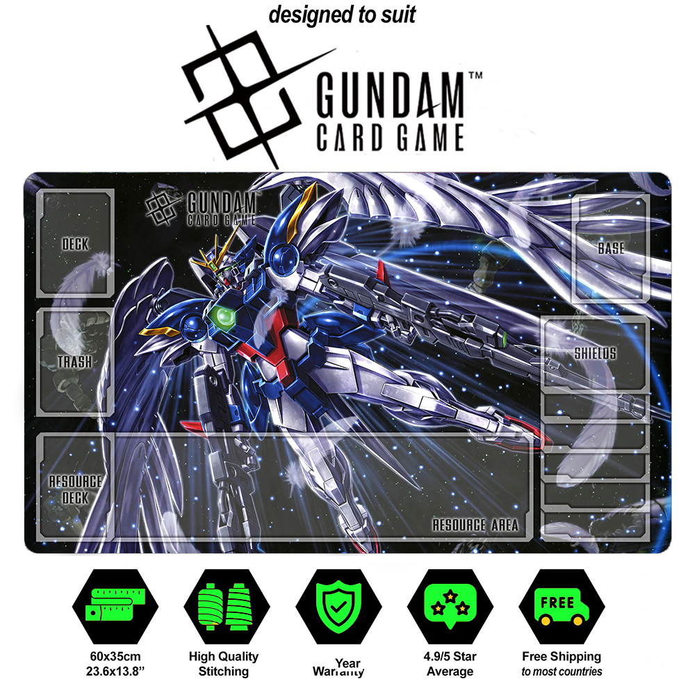 Gundam TCG Wing Gundam Zero Waltz Alternate Art Beta Playmat Custom