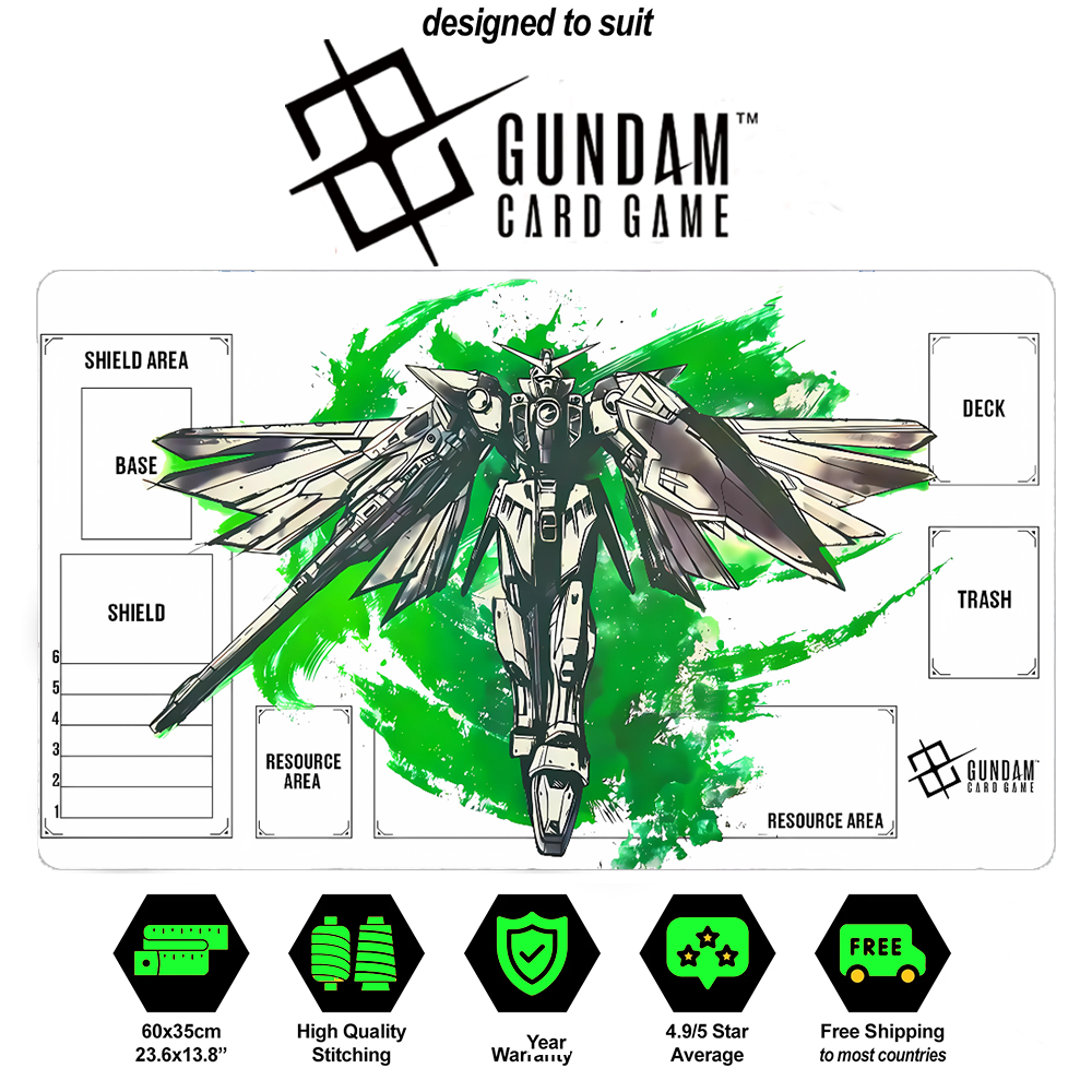 Wing Gundam Alternate Art Playmat – Premium TCG Mat for Gundam Card Game