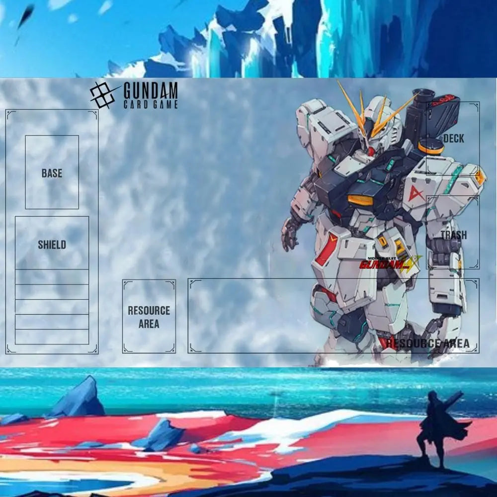 Gundam TCG Playmat Wing Gundam Water Color Alternate Art Beta Playmat Custom Effenfine