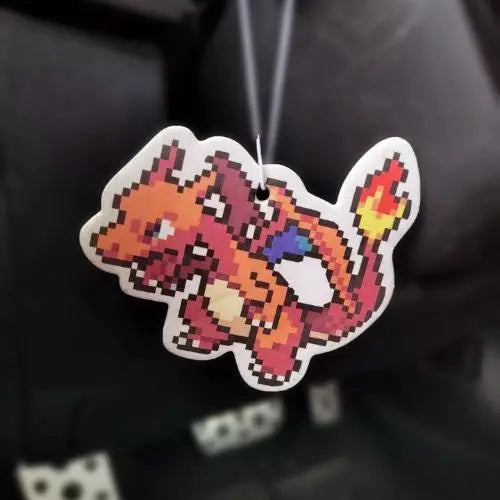 Charizard Car Air Freshener - Gaming Pixel Art Accessory - Popular Gift Effenfine