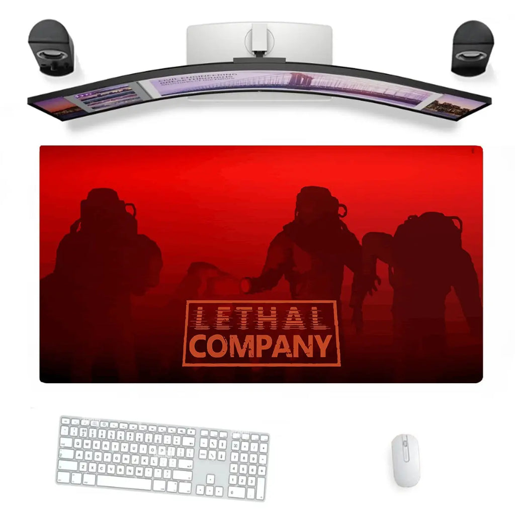 Lethal Company Mousepad Last 3 Remaining, Gaming Deskpad, Anime Mousepad XXL Effenfine