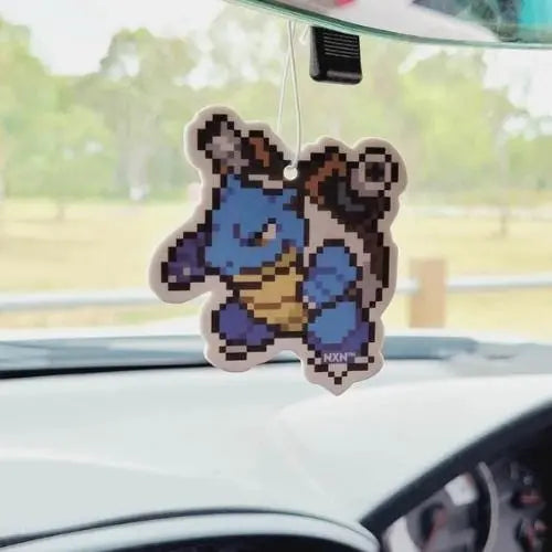 Blastoise Car Air Freshener - Gaming Pixel Art Accessory - Popular Gift