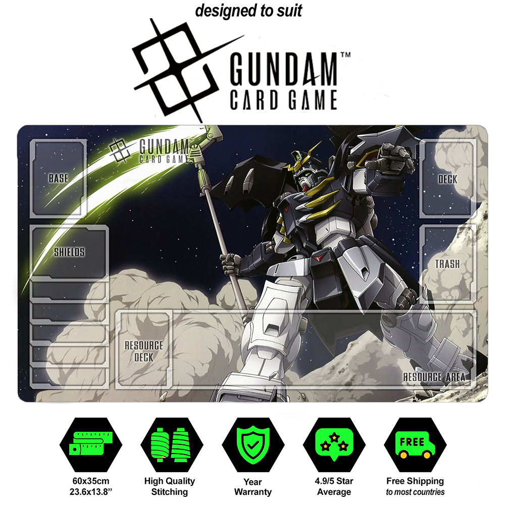 Gundam TCG Playmat – Deathscythe Hell (XXXG-01D2) Alternate Art Beta Edition | Custom Premium PlayMat