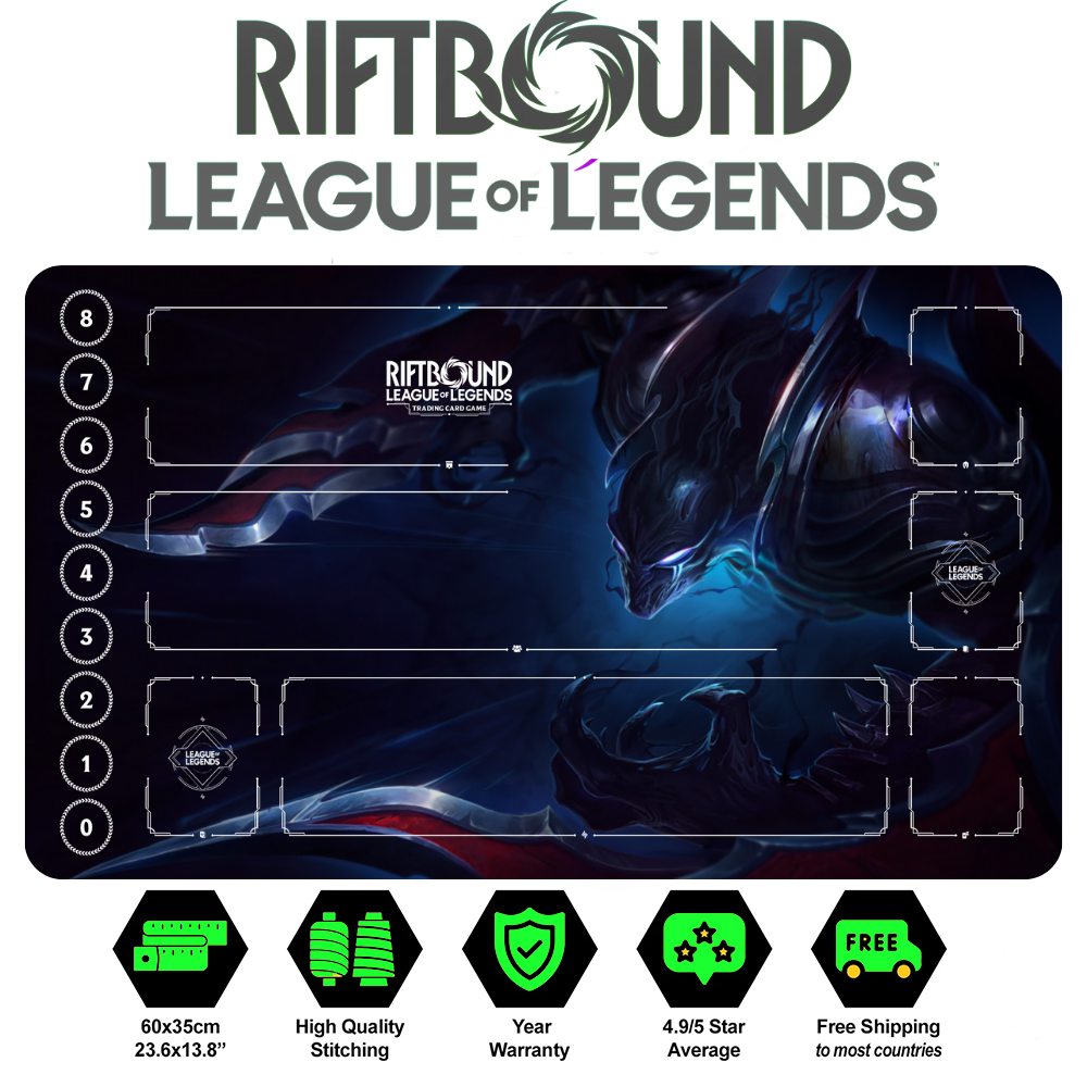 Riftbound Nocturne Playmat: League of Legends Trading Card Game (24" x 14")