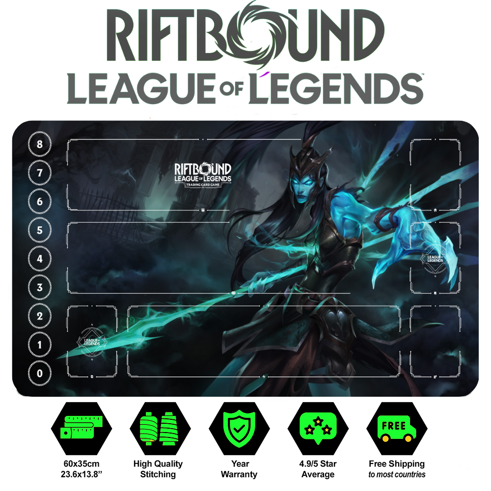 Riftbound Kalista Playmat: League of Legends Trading Card Game (24" x 14")