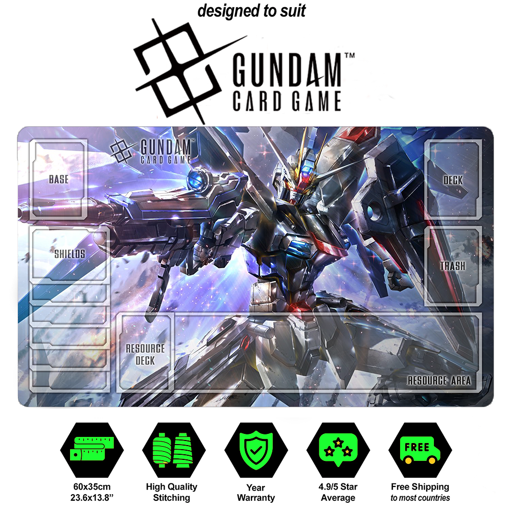 Gundam TCG Playmat - ZGMF-X10A Gundam Alternate Art Beta  | Custom Premium Playmat