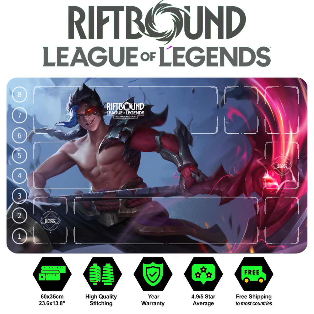 Kayn Comic 1 Playmat – Riftbound TCG Champion Mat | LEAGUE OF LEGENDS