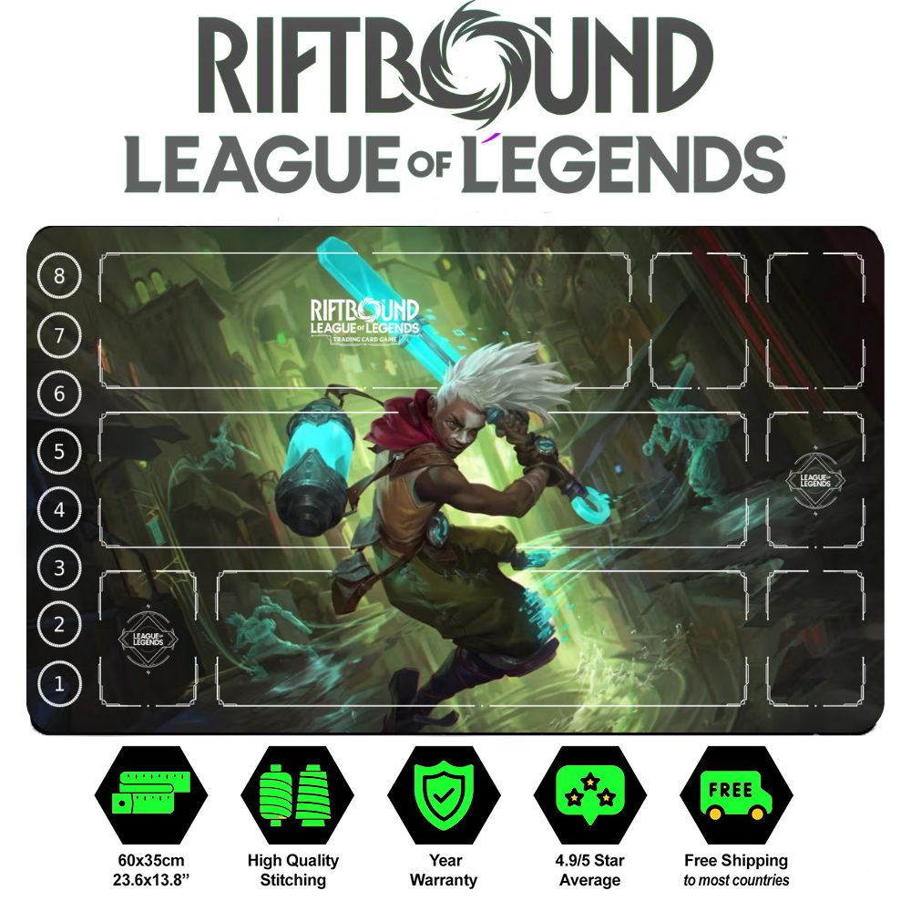Ekko Comic 1 Playmat – Riftbound TCG Champion Mat | LEAGUE OF LEGENDS