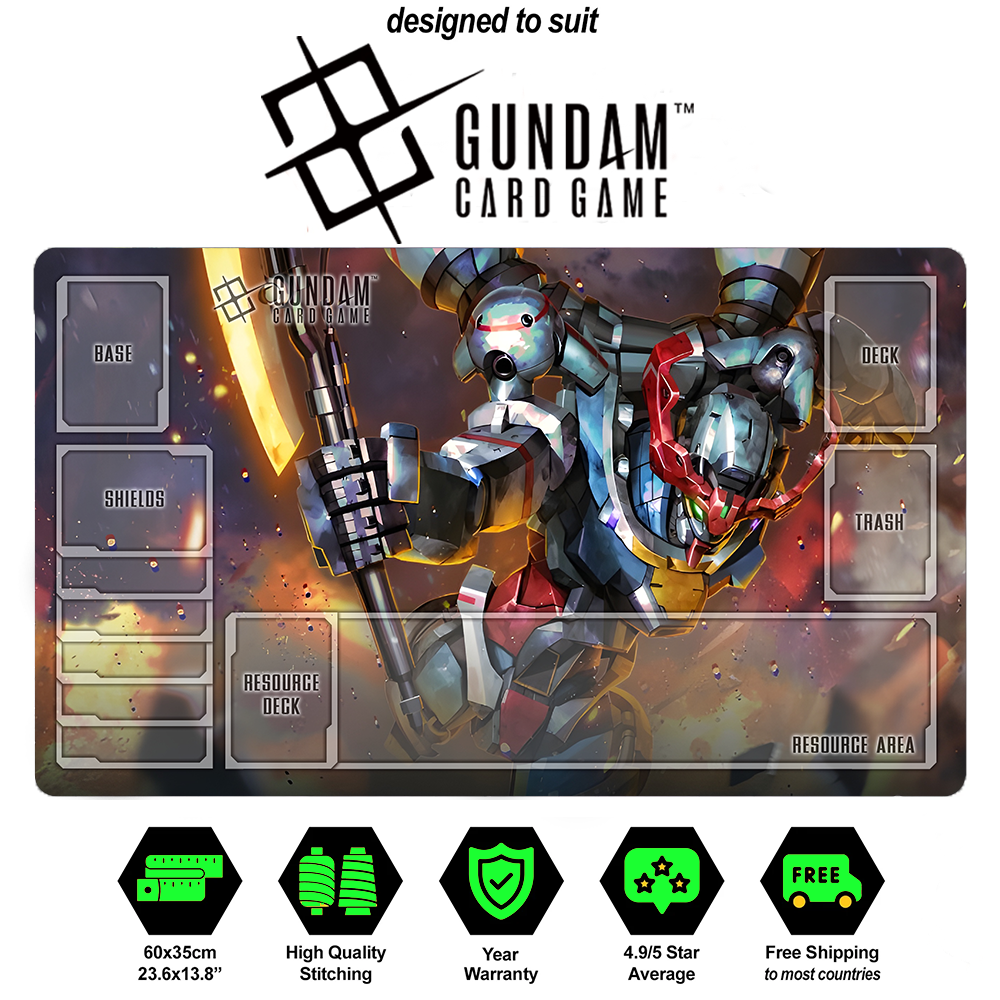 Gundam TCG Playmat – Duel Impact GD02 Alternate Art Beta Edition | Premium Custom PlayMat