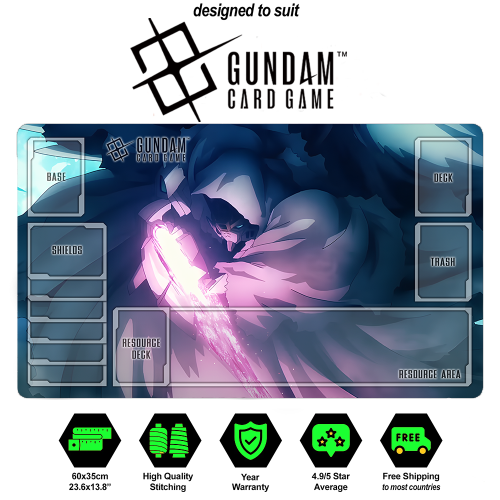Gundam TCG Playmat – Bladed Purple Alternate Art Beta Edition | Custom Premium PlayMat