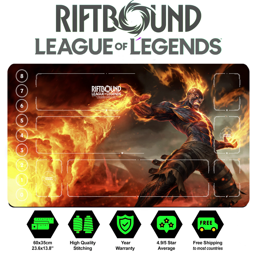 Riftbound Brand Playmat: League of Legends Trading Card Game (24" x 14")