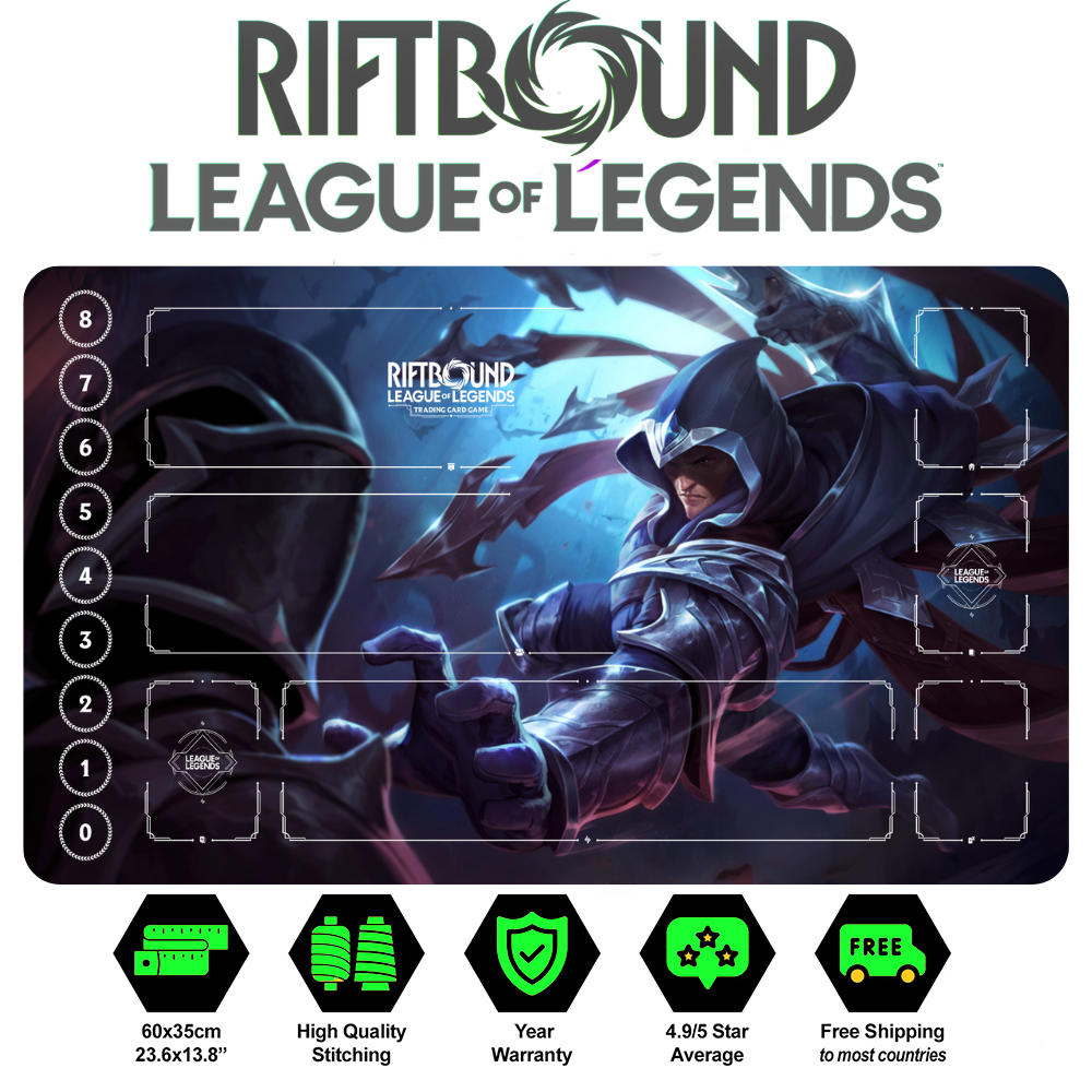Riftbound Talon Playmat: League of Legends Trading Card Game (24" x 14")