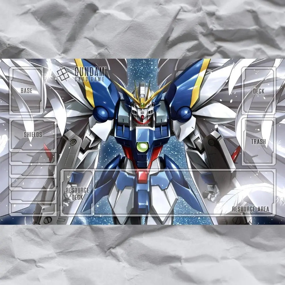 Gundam TCG XXXG-00W0 Wing Gundam Zero Alternate Art Beta Playmat Custom Effenfine