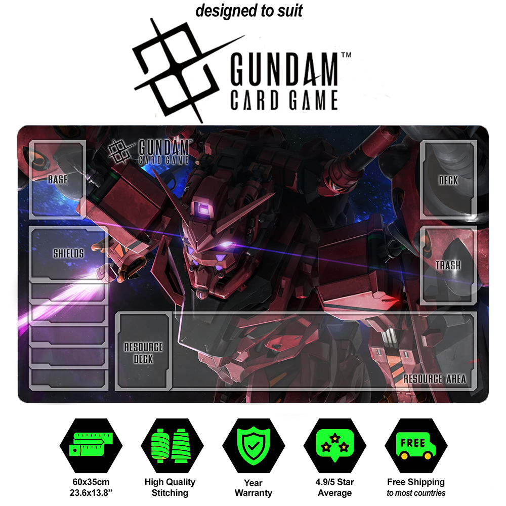 Gundam TCG Playmat Zeta Gundam 3P2 Alternate Art Beta Playmat Custom