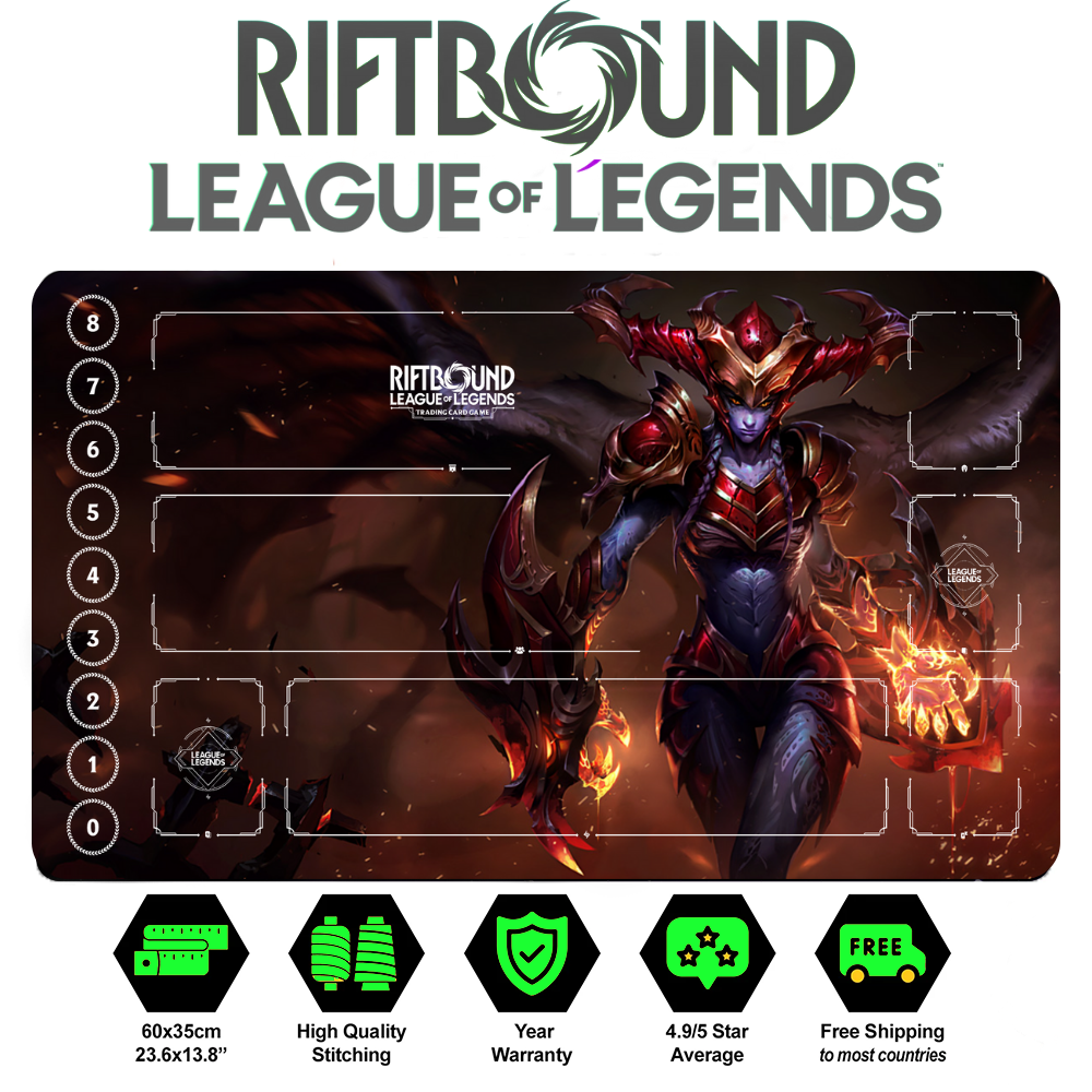 Riftbound Shyvana Playmat: League of Legends Trading Card Game (24" x 14")