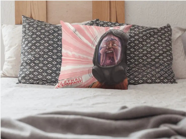 Lethal Company Game - Throw Pillow Prop - Company Asset Effenfine