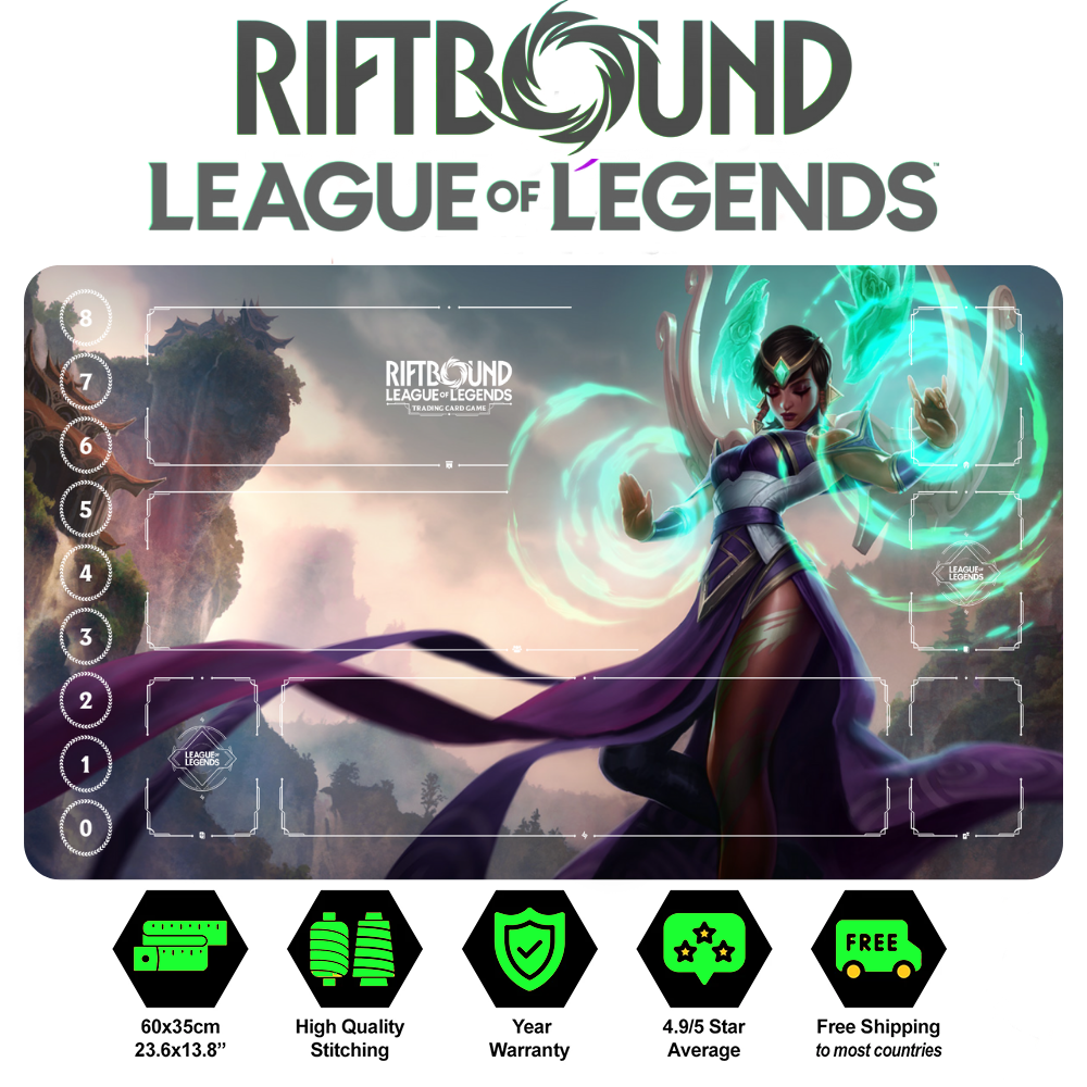 Riftbound Karma Playmat: League of Legends Trading Card Game (24" x 14")