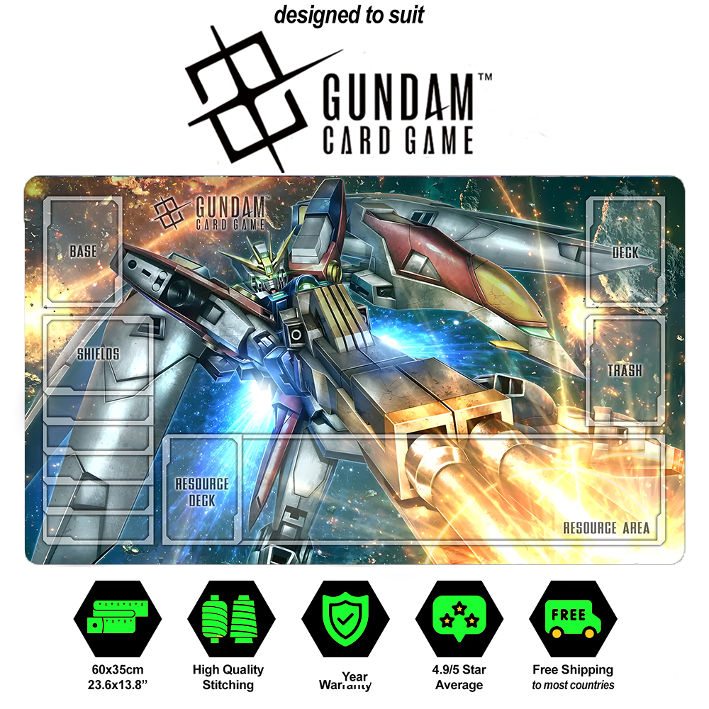 Gundam TCG Playmat XXXG-00W0 Wing Gundam Zero Alternate Art Beta Playmat Custom