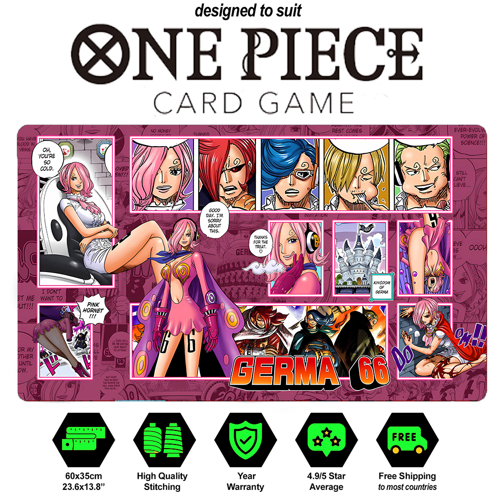 One Piece Reiju (Germa 66) Playmat CCG OPCG TCG Trading Card Game Mat