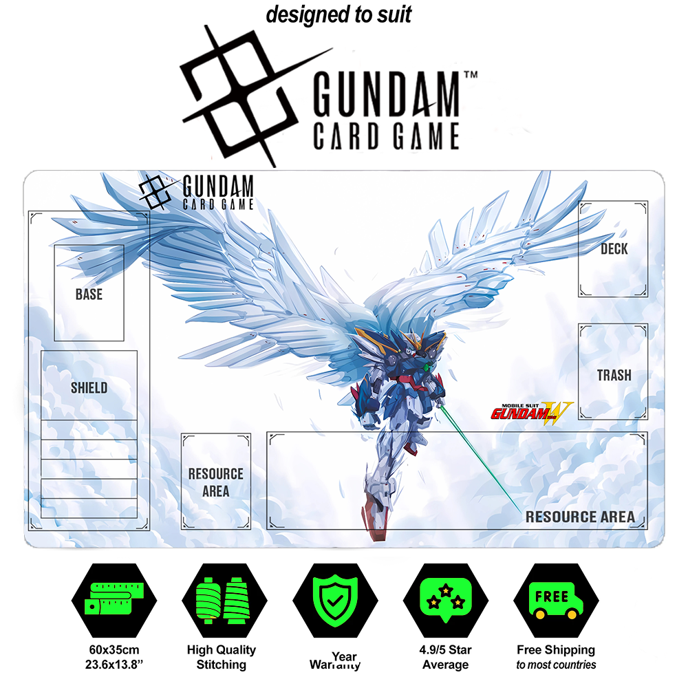 Gundam TCG Playmat – Angel Alternate Art Beta Edition | Premium Custom Game Mat