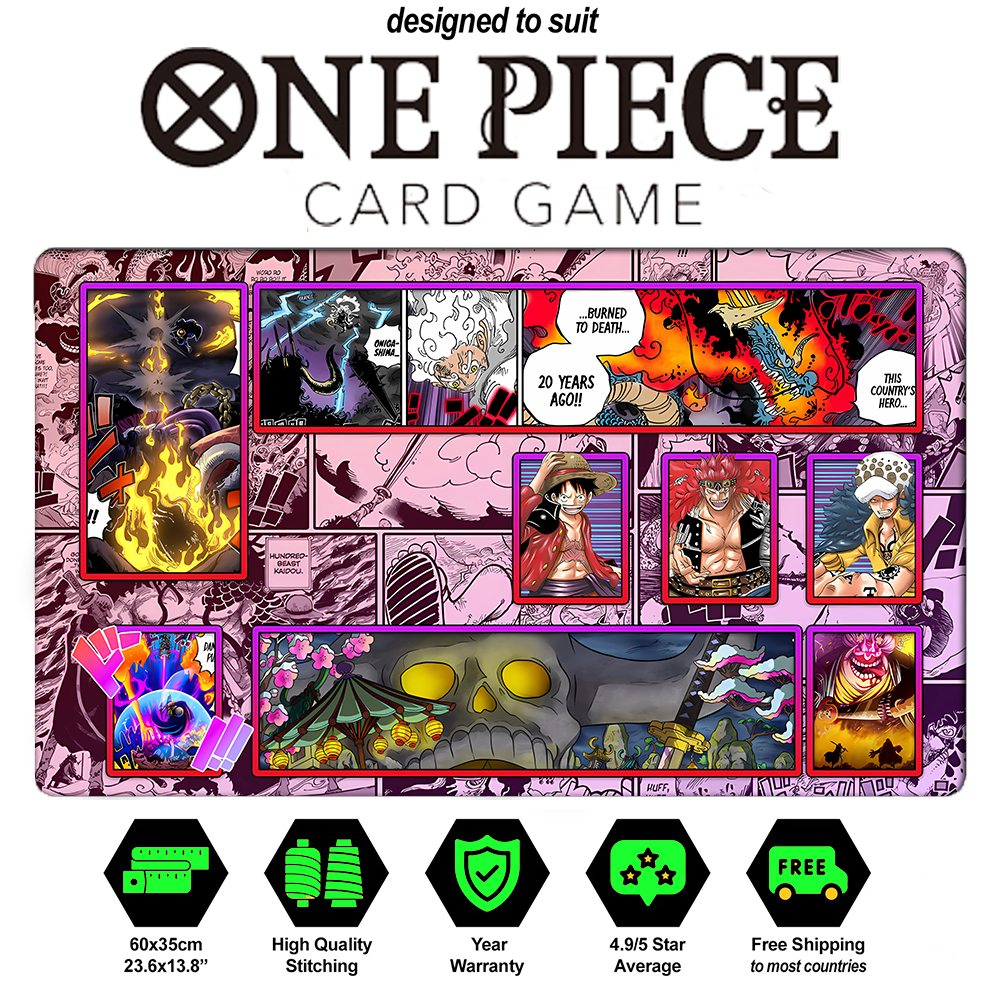 One Piece Worst Generation Playmat CCG OPCG TCG Trading Card Game Mat