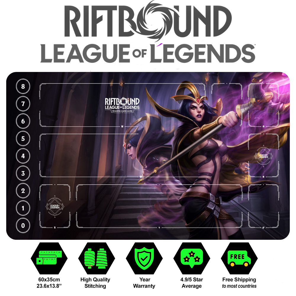 Riftbound Leblanc Playmat: League of Legends Trading Card Game (24" x 14")