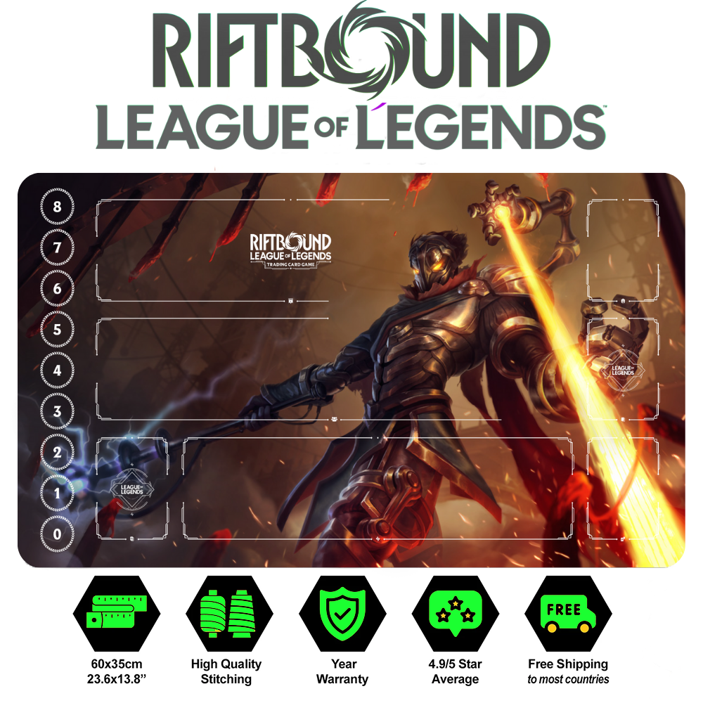 Riftbound Viktor Playmat: League of Legends Trading Card Game (24" x 14")