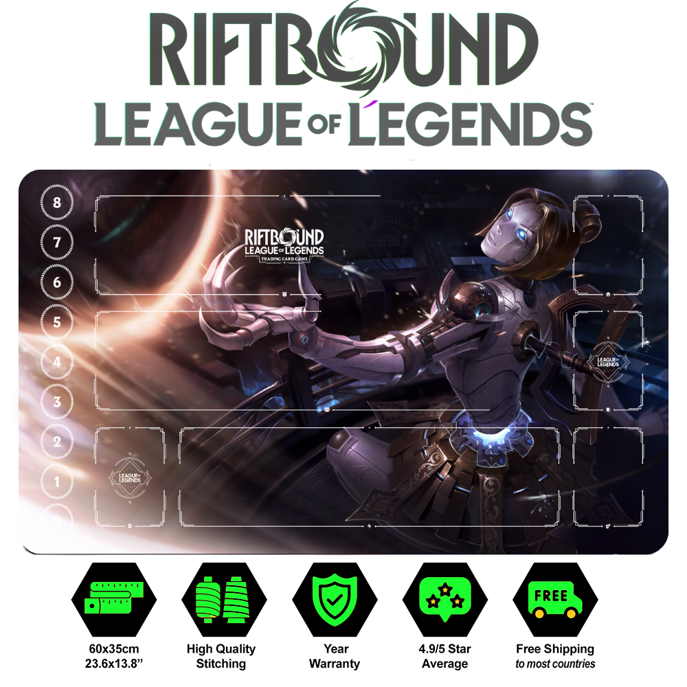 Riftbound Oriana Playmat: League of Legends Trading Card Game (24" x 14")