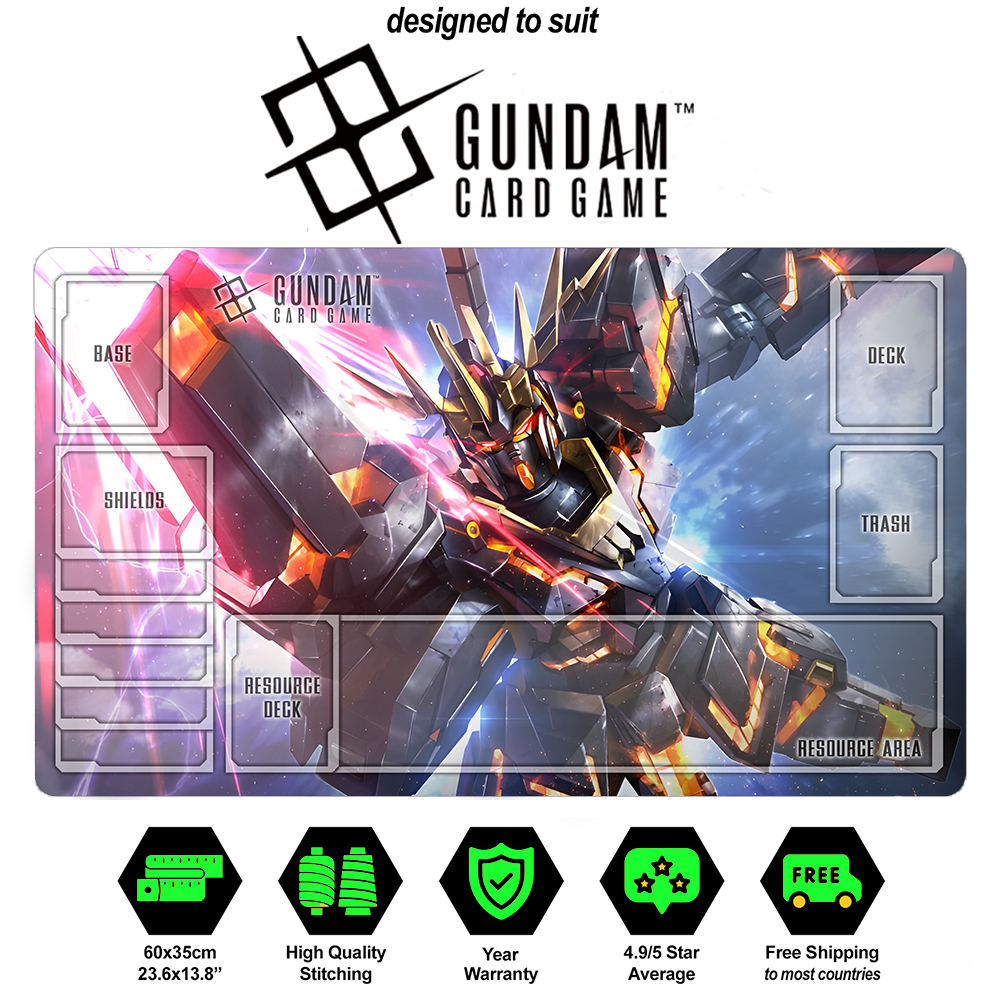 Gundam TCG Playmat – RX-0 Unicorn Gundam Alternate Art Beta Edition | Custom Premium Playmat