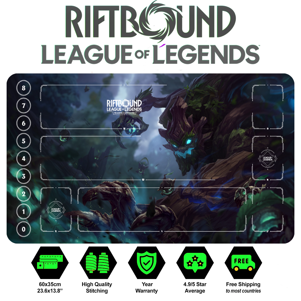 Riftbound Maokai Playmat: League of Legends Trading Card Game (24" x 14")
