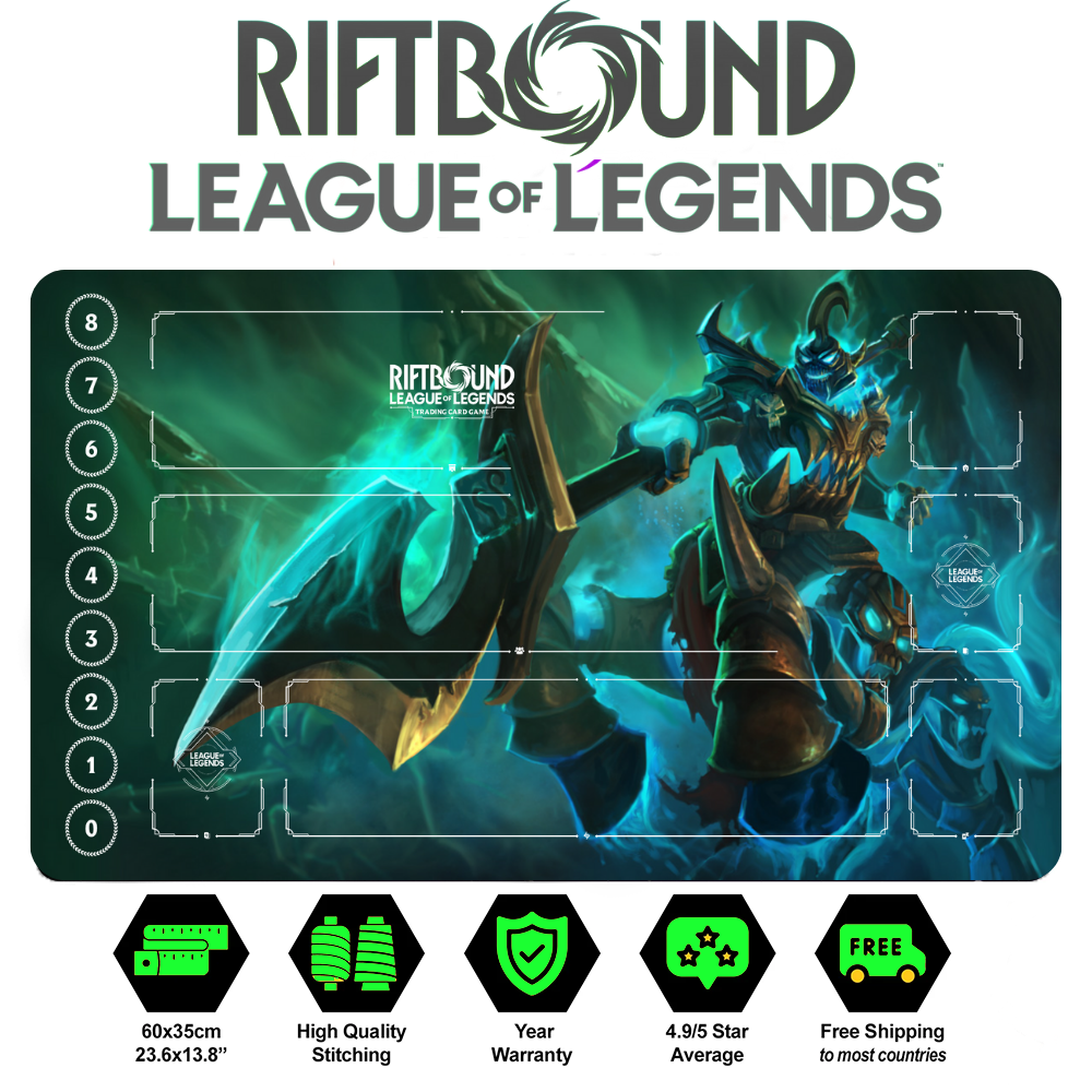 Riftbound Hecarim Playmat: League of Legends Trading Card Game (24" x 14")