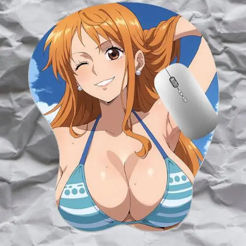 NEW 3D Mouse pad Oppai Mousepad with Wrist Rest Pain Relief Boob-pad Nami Effenfine