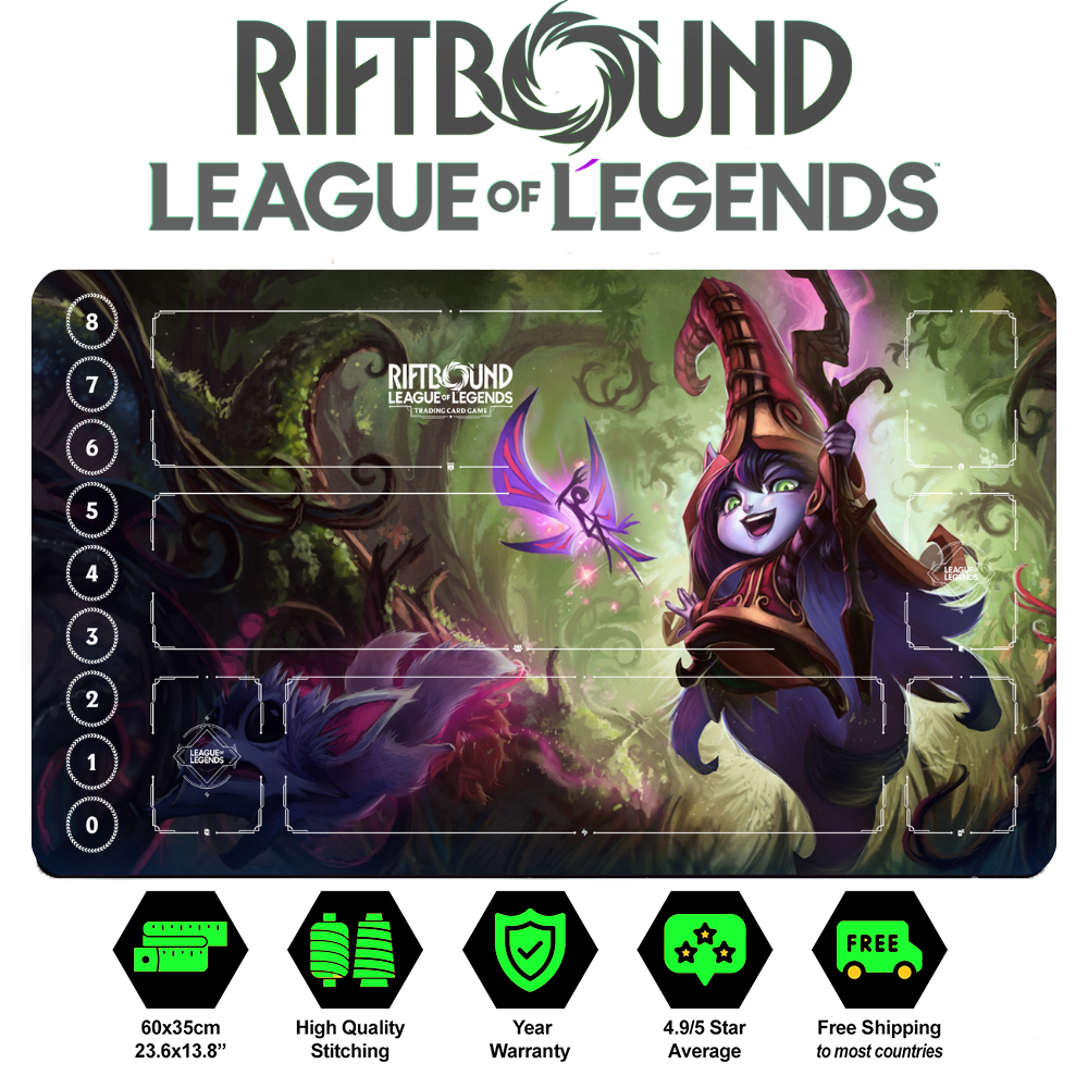 Riftbound Lulu Playmat: League of Legends Trading Card Game (24" x 14")