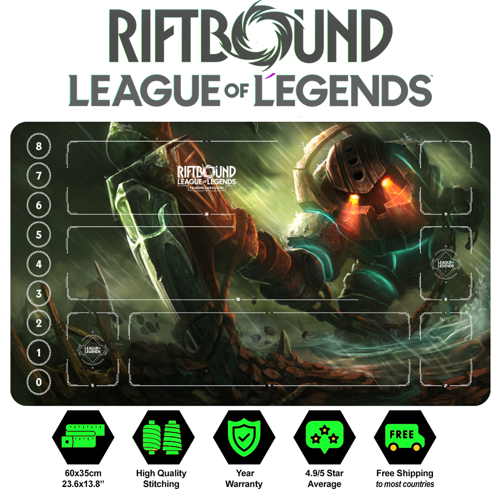 Riftbound Nautilus Playmat: League of Legends Trading Card Game (24" x 14")