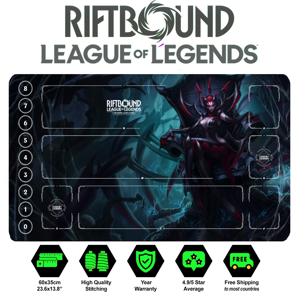 Riftbound Elise Playmat: League of Legends Trading Card Game (24" x 14")