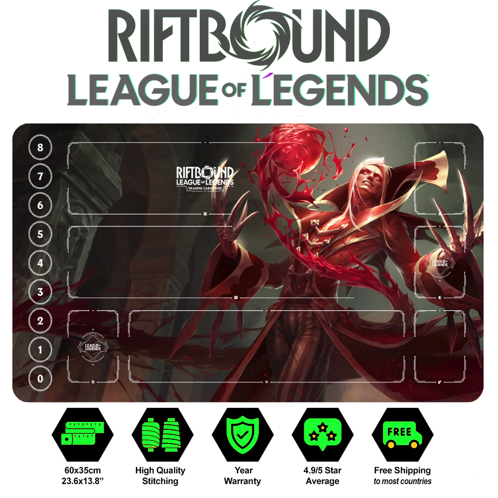 Riftbound Vladimir Playmat: League of Legends Trading Card Game (24" x 14")