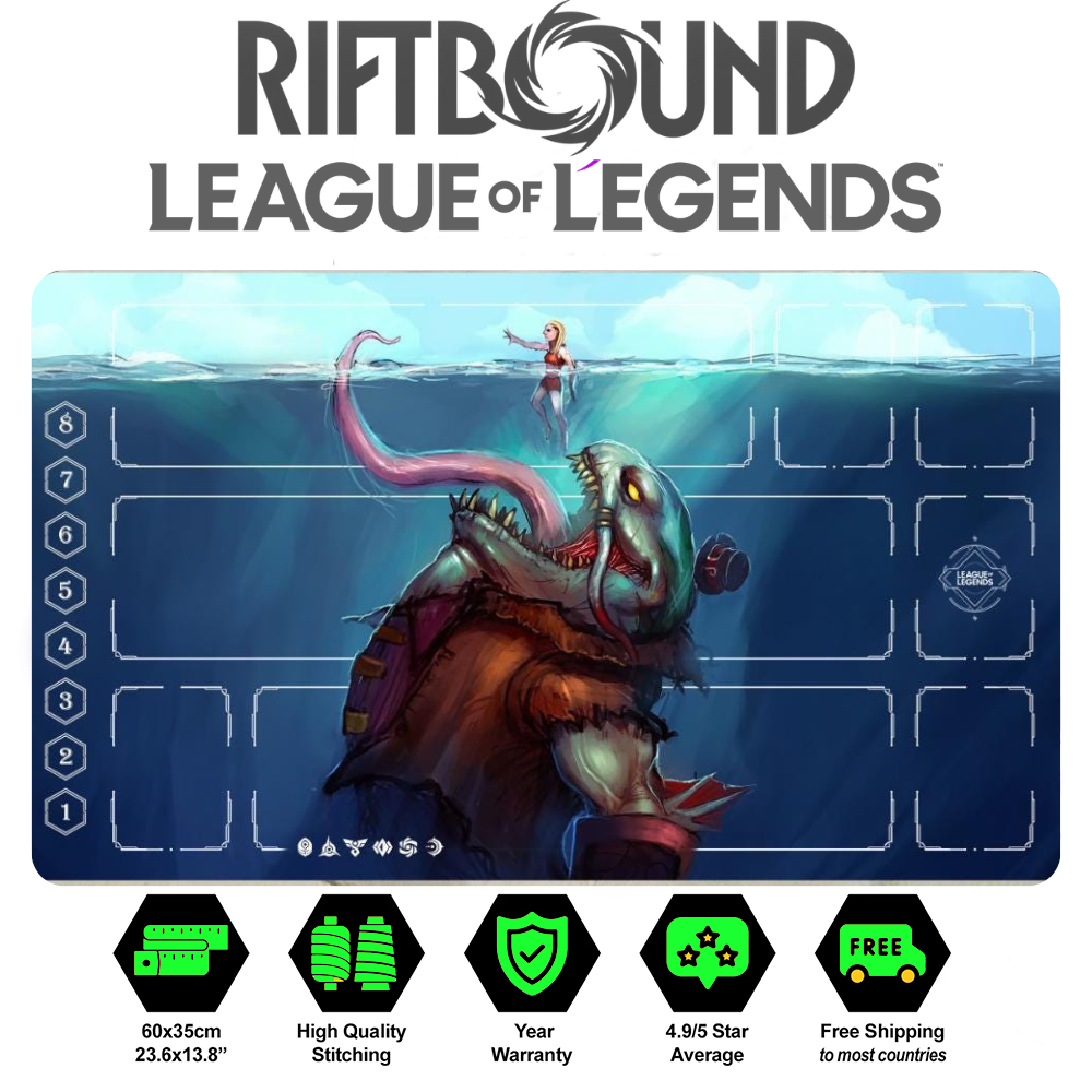 Tahm Kench Playmat – Riftbound TCG Champion Mat | LEAGUE OF LEGENDS