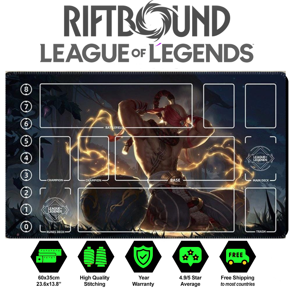 Lee Sin Comic 1 Playmat – Riftbound TCG Champion Mat | LEAGUE OF LEGENDS