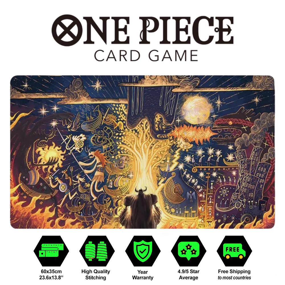 One Piece Elbaf's Ancient Mural Playmat OPCG TCG
