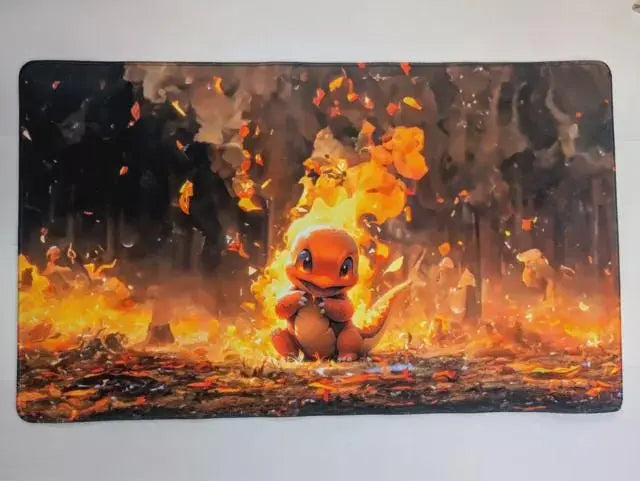 Charmander CCG Playmat - Board Game TCG 24x14in Effenfine