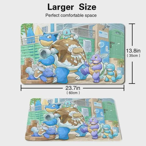 1278105 - Board Game Pokemon Blastoise Playmat Games Mousepad Play Mat of TCG Effenfine