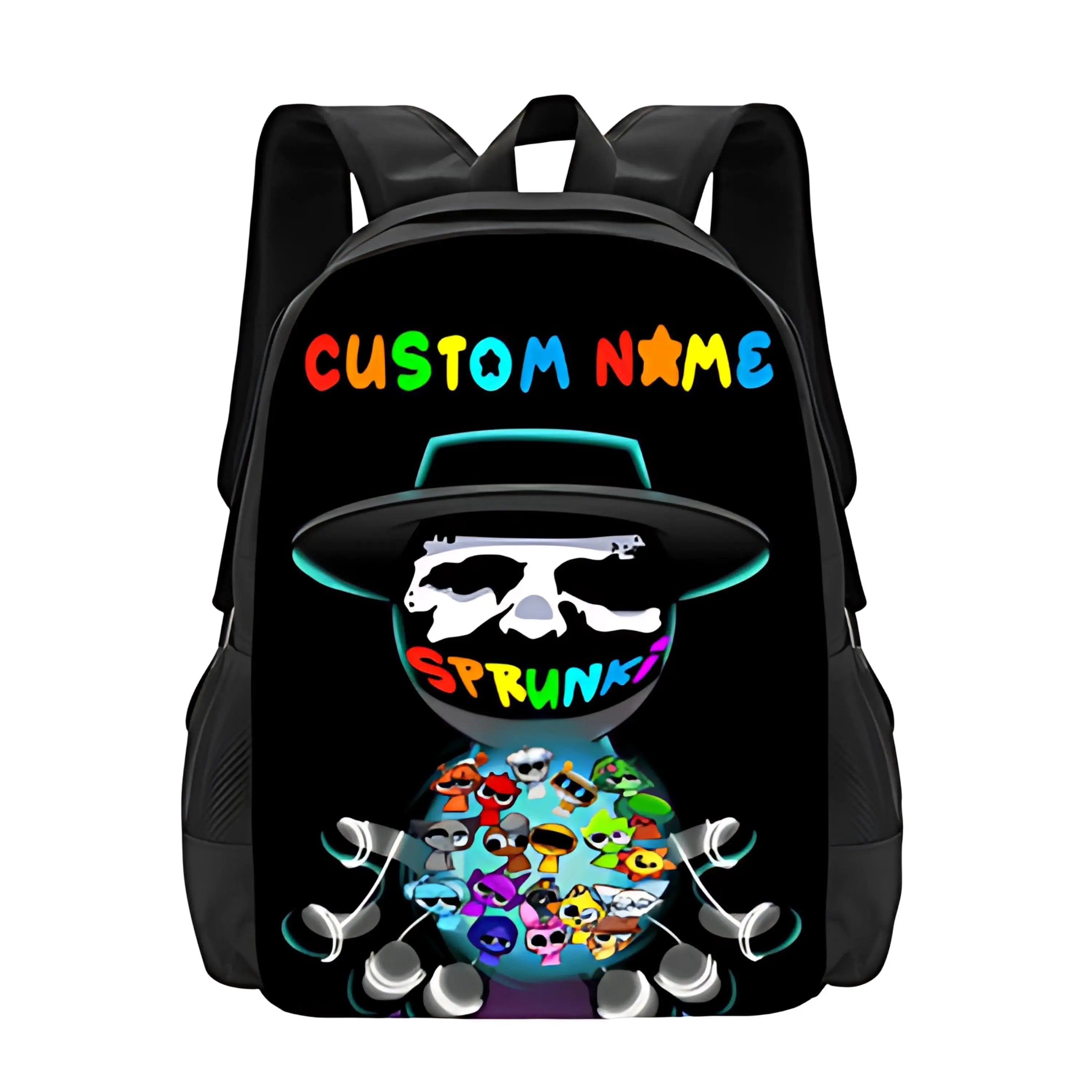 Backpack, Personalized Sprunki Design, Custom Gamer Bag, School Bookbag, Kids Travel Backpack, Gaming Fan Gift Effenfine