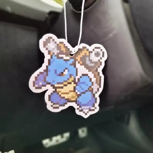 Blastoise Car Air Freshener - Gaming Pixel Art Accessory - Popular Gift