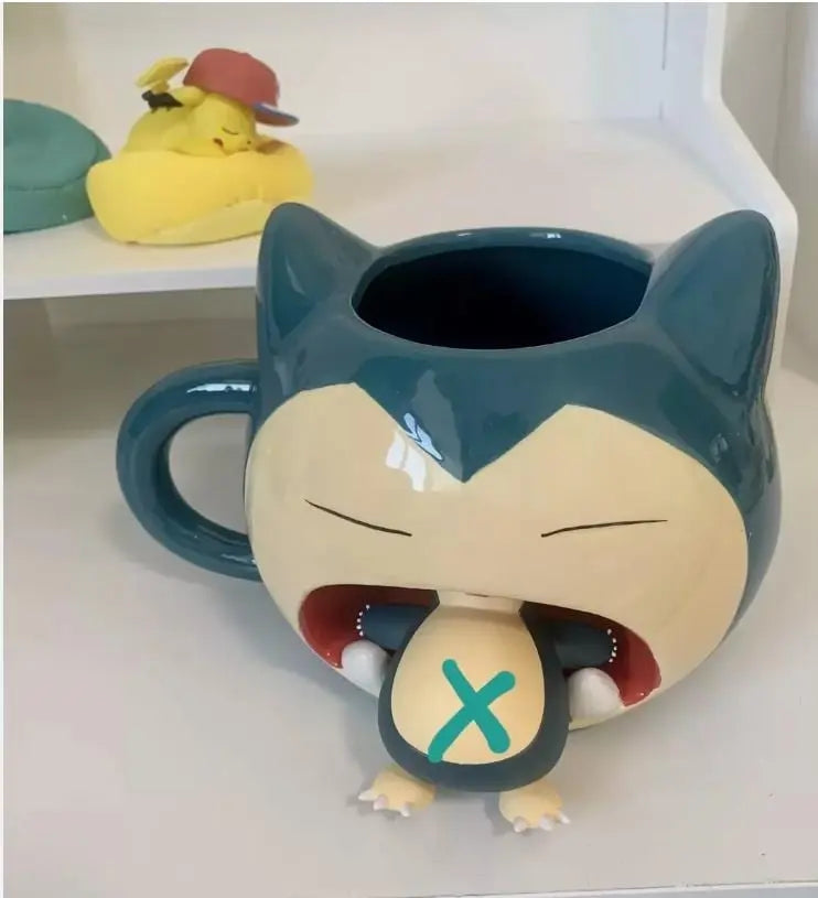 Giant Snorlax Ceramic Mug 50oz Anime Kawaii 90s, 2000s Effenfine