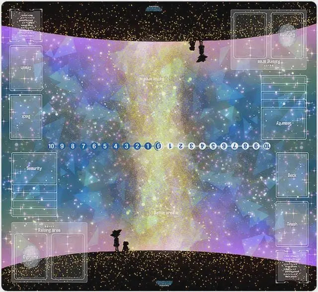 DTCG Playmat with Card Zones DTCG Battlefield Mat 2-Player Playmat Effenfine